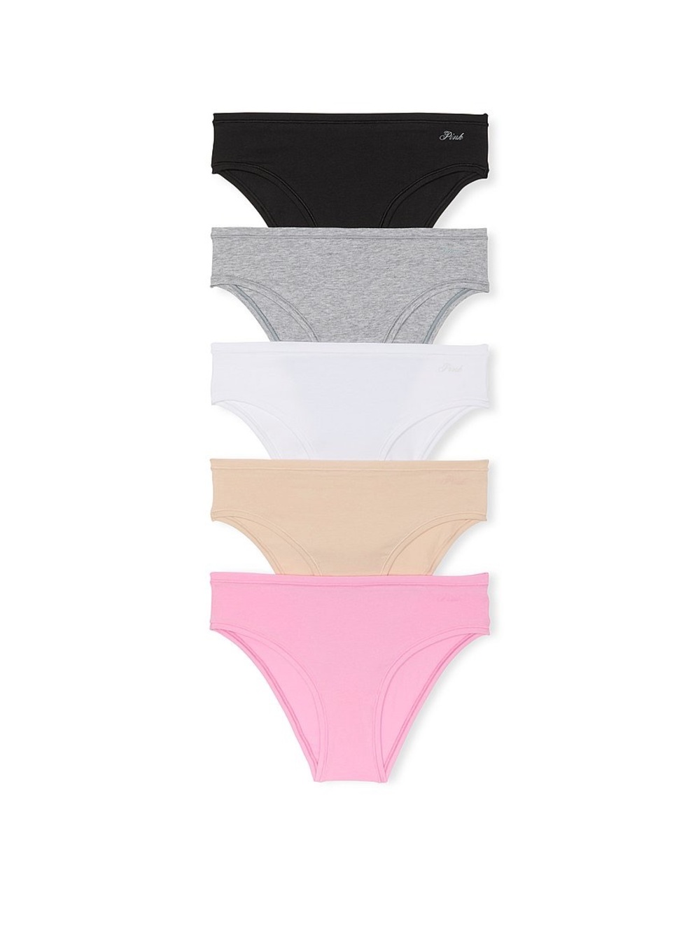 PINK VICTORIA SECRET women’s 5 PACK COTTON CHEEKY PANTIES